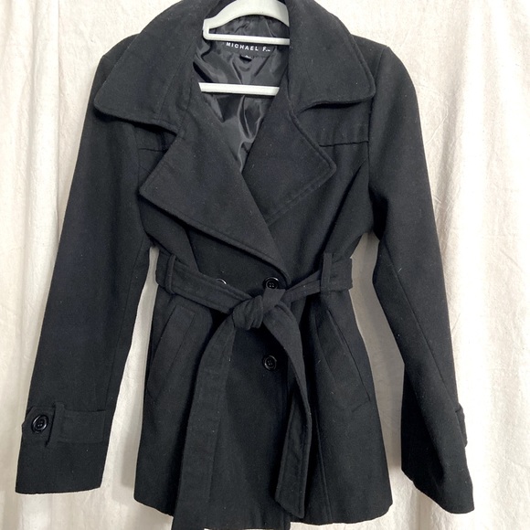Michael F. wool pea coat. - Picture 1 of 9